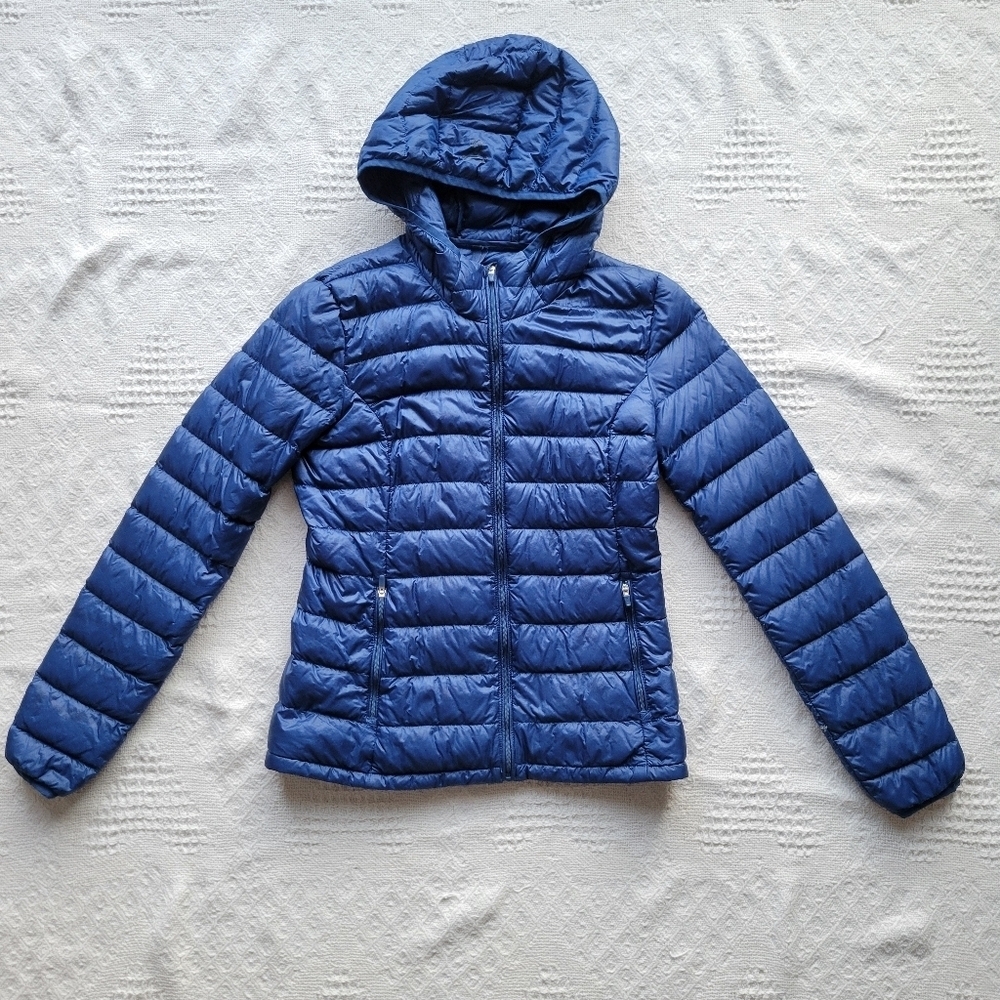 Aritzia TnAction Botanie Puffer Goose Down Packable Lightweight Hooded Jacket